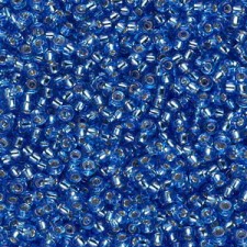 Miyuki rocailles Perlen 11/0 - Silver lined sapphire 11-19